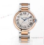 New 2024 Swiss Made Cartier Ballon Bleu de 42mm 2-T Rose Gold Replica Watch